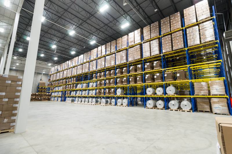 Single-deep racking installed by the team at MSK Canada.