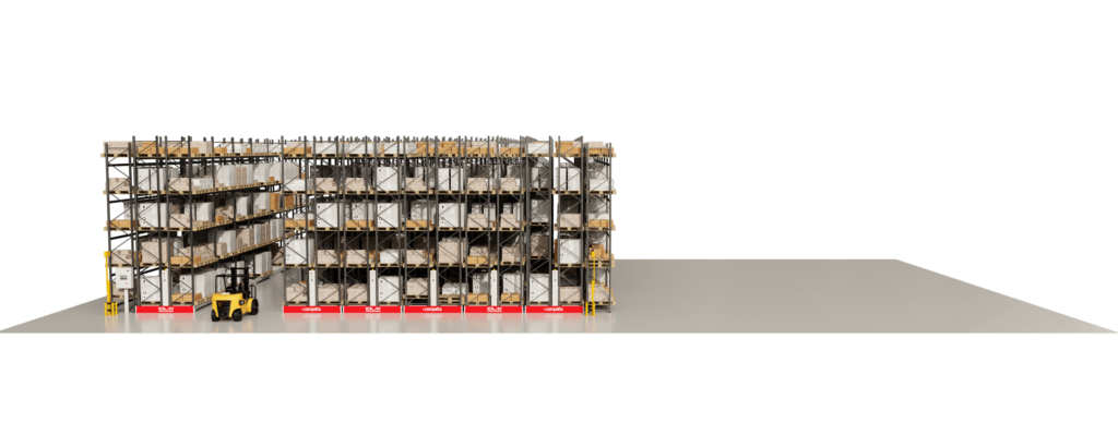 Mobile racking saves a lot of footprint