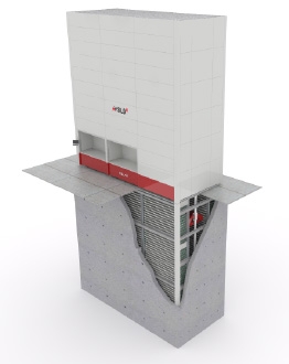 The VLM ICAM SILO2 can be installed partially buried