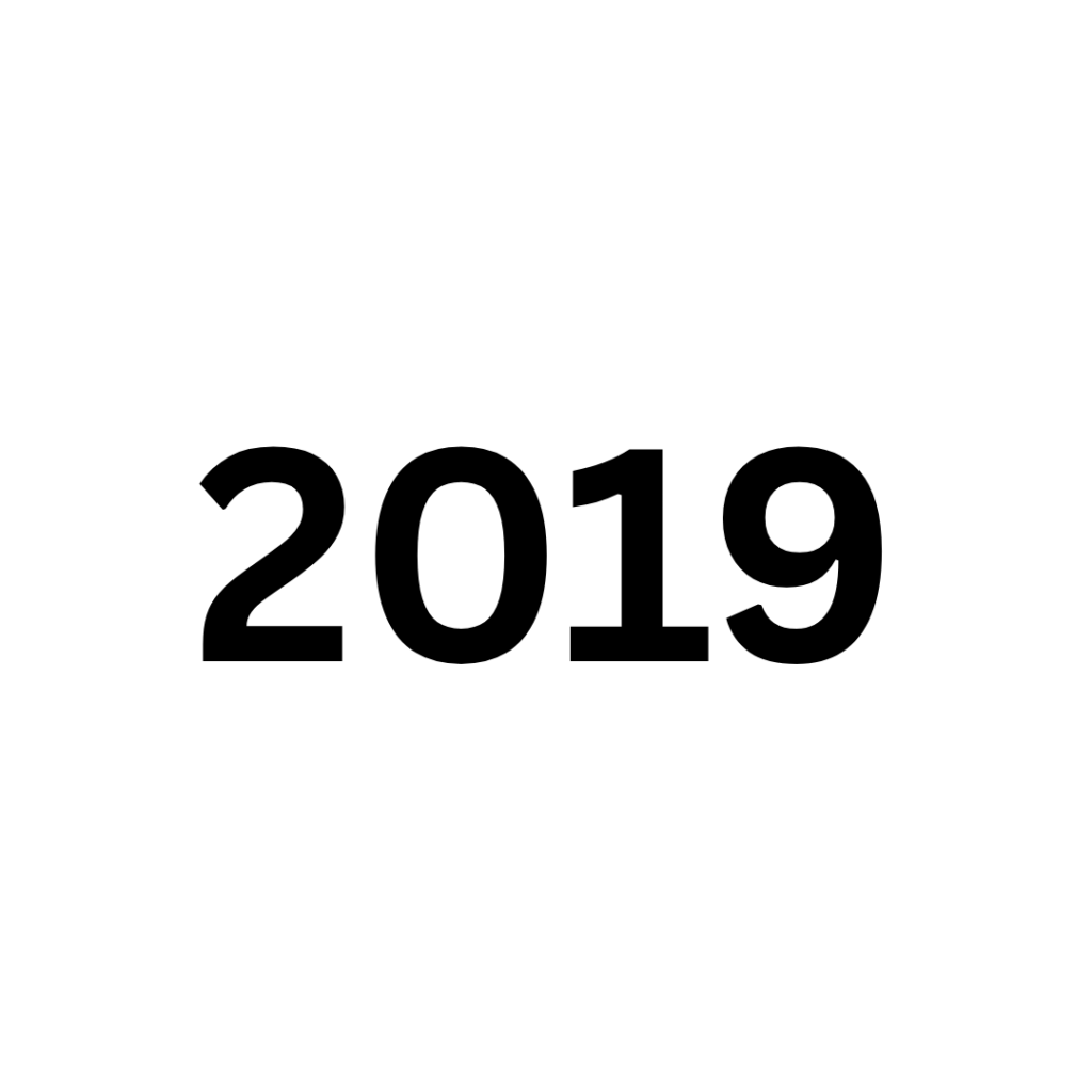 L'année 2019