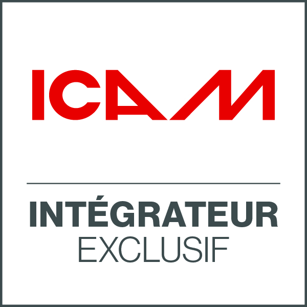 Le pictogramme soulignant le partenariat avec ICAM au Canada