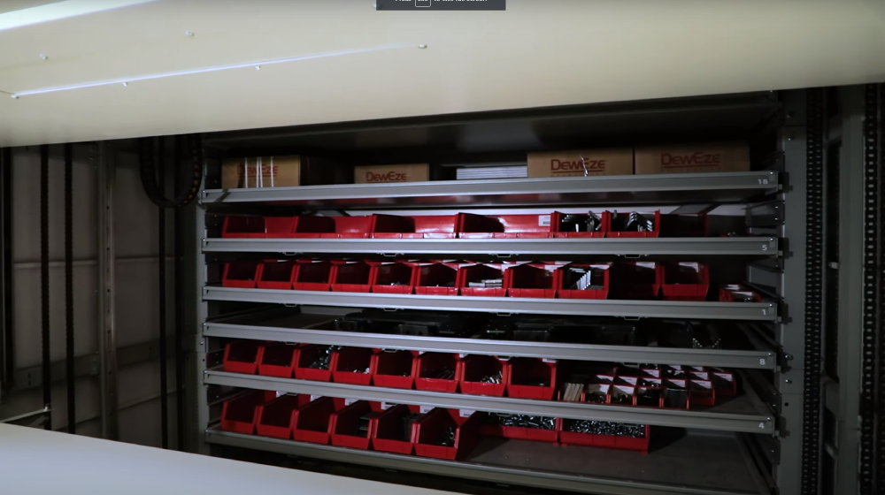 A window and a drawer of a Vidir VLM.