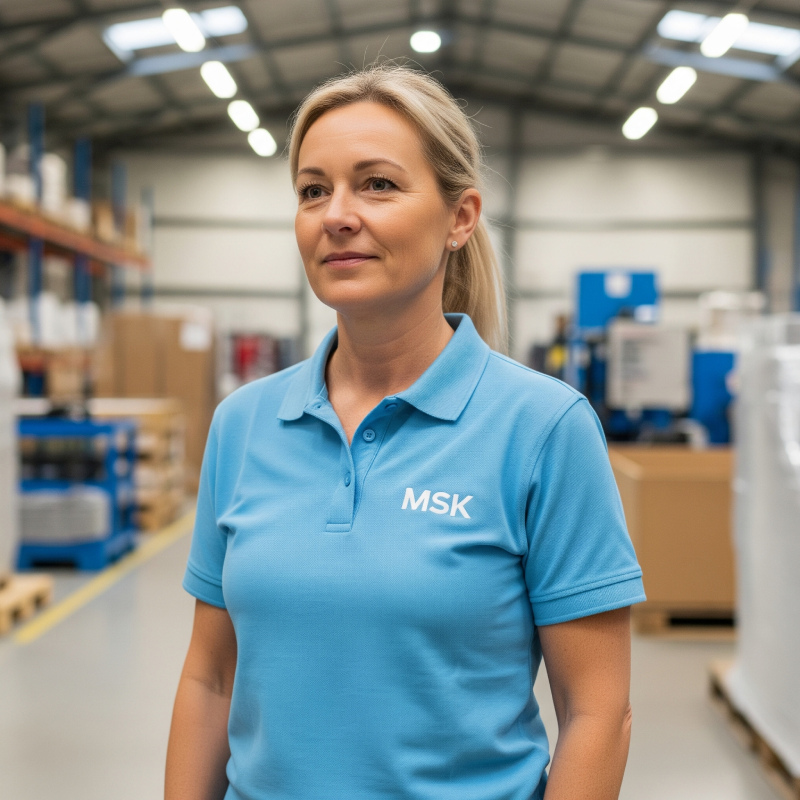 Une représentante des ventes de chez MSK Canada.
